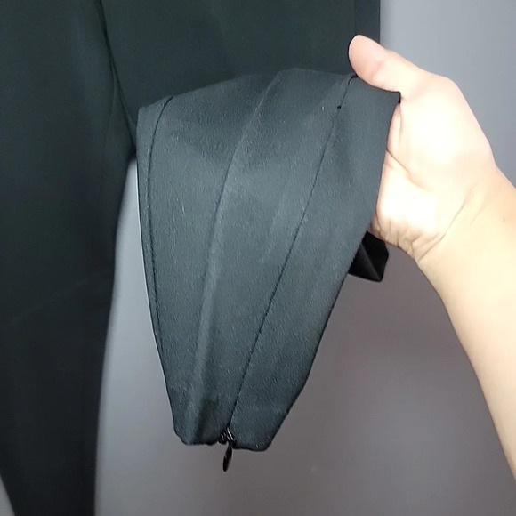 Polo Ralph Lauren Pants Sz 6 Black Pull On Ankle Zip Elastic Waist Dressy Career - Picture 3 of 6